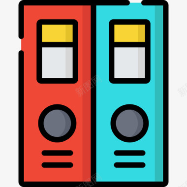 普通图标档案馆教育106线性颜色图标图标