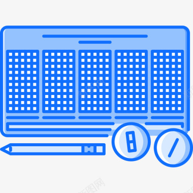 彩票第五局蓝色图标图标