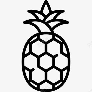 菠萝夏季10号直纹图标图标