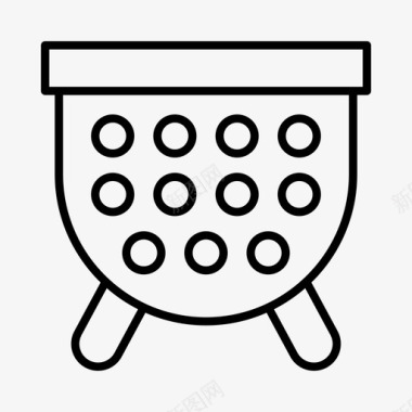 马马菜滤菜机厨师烹饪图标图标