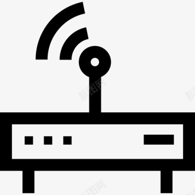 电子设备路由器电子设备3线性图标图标
