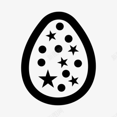 鸡蛋复活节活动图标图标