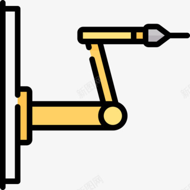 工业机器手机器工业31线性颜色图标图标