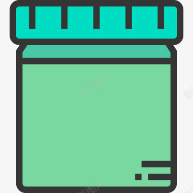 度量瓶瓶家用9线性颜色图标图标