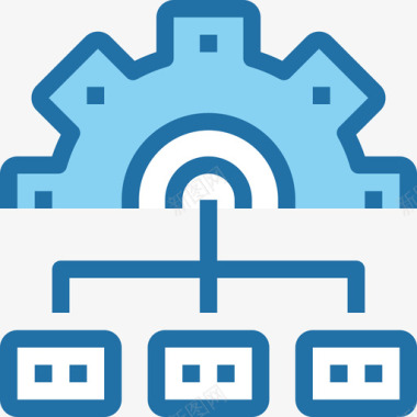 流程展架设计流程业务管理14蓝色图标图标
