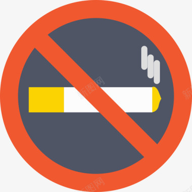 禁止吸烟医用32扁平图标图标