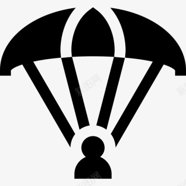 滑翔伞极限运动11填充图标图标