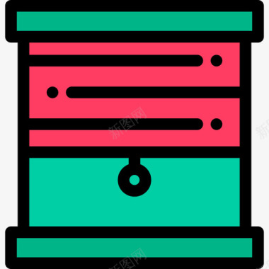 贝壳框架框架实物资产15线性颜色图标图标