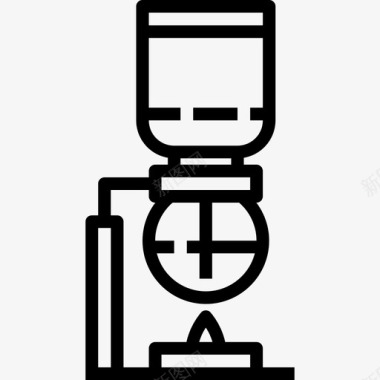 咖啡机广告位咖啡机咖啡12线性图标图标
