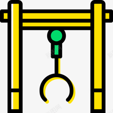 黄色标志起重机工业8黄色图标图标