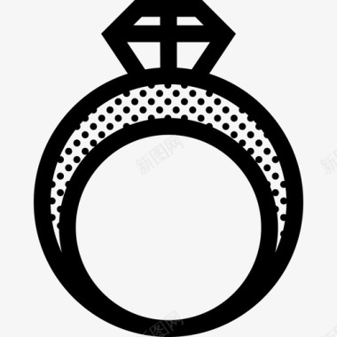 结婚戒指钻石钻戒图标图标