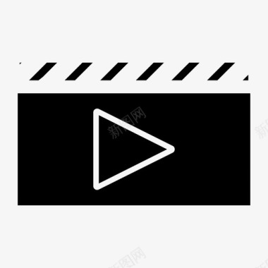 矢量电影放映机电影电影院放映图标图标