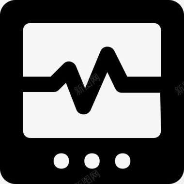 监视器25号医院填充图标图标