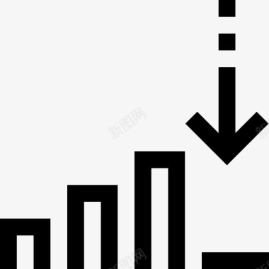 信号网络和安全线性图标图标