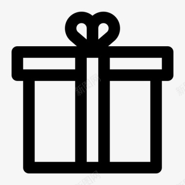 礼品盒子圣诞节图标图标