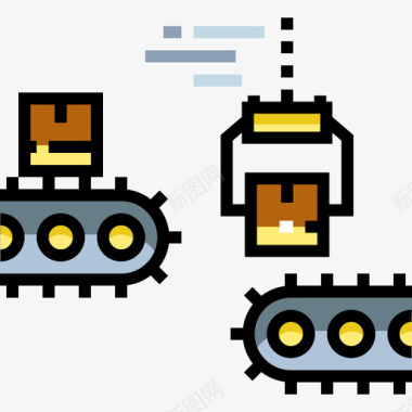 产品出入库图标产品工业32线性颜色图标图标