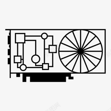 孔雀图形gpu图形处理单元显卡图标图标