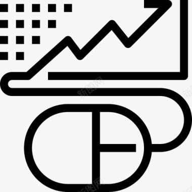 展栏图表栏搜索引擎优化和在线营销13线性图标图标