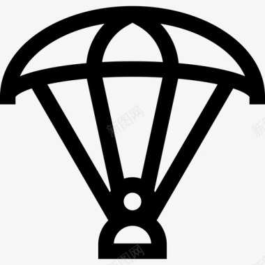 滑翔伞极限运动10直线型图标图标