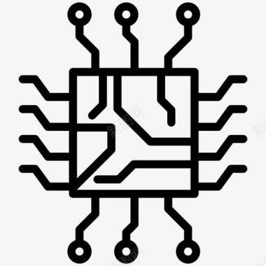 处理器硬件图标计算机技术计算机工程计算机硬件图标图标