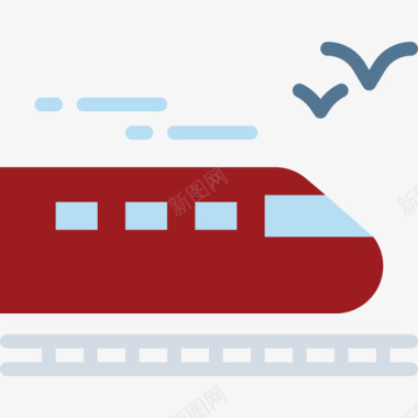 铁路素材铁路旅行113扁平图标图标