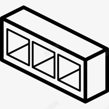 灰色货架货架家具40线性图标图标