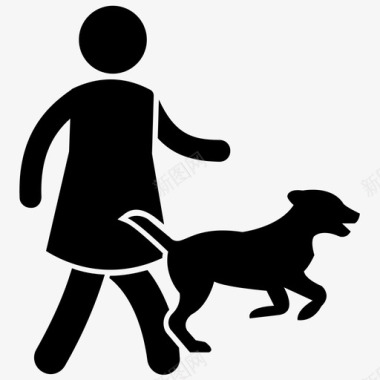 宠物跑步狗训练师狗训练图标图标