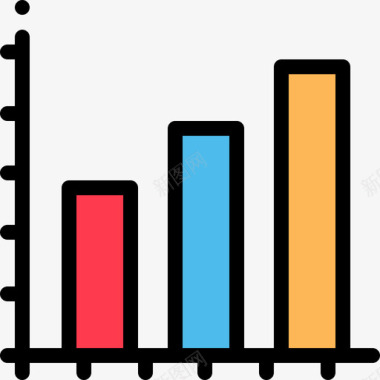 条形素材条形图银行业16线性颜色图标图标
