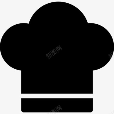 厨师帽披萨馅饼图标图标