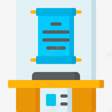 古代卷轴素材卷轴博物馆30平面图标图标