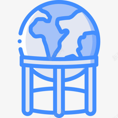 地球地理4蓝色图标图标