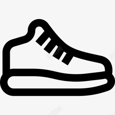 运动鞋80年代7直线型图标图标
