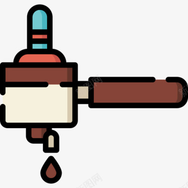 咖啡厅装饰品咖啡24号咖啡厅线性颜色图标图标
