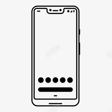 谷歌像素3XL手机智能手机图标图标
