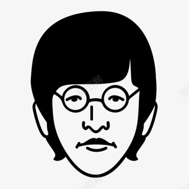 约翰列侬披头士乐队图标图标