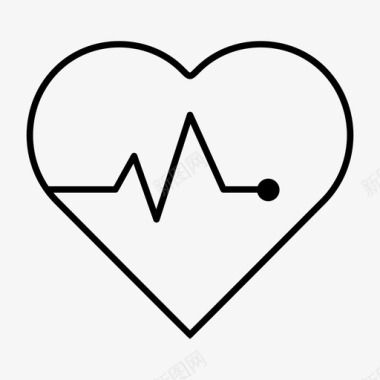 呼吸心脏健康医疗图标图标