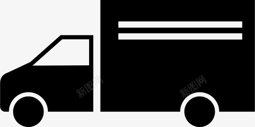 小卡车汽车运输工具图标图标