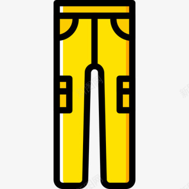牛仔裤男装4黄色图标图标