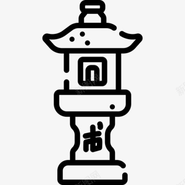 灯笼日本20直线型图标图标