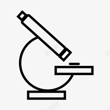 医疗显微镜显微镜研究科学图标图标