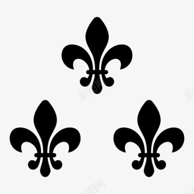 皇家弗勒代利斯徽章法语图标图标