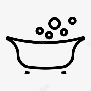 浴缸婴儿儿童图标图标