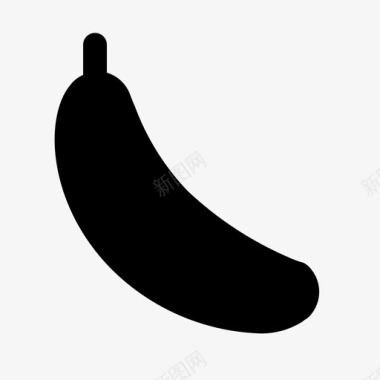水果背景香蕉水果健康图标图标