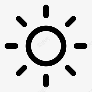 阳光日光白天图标图标