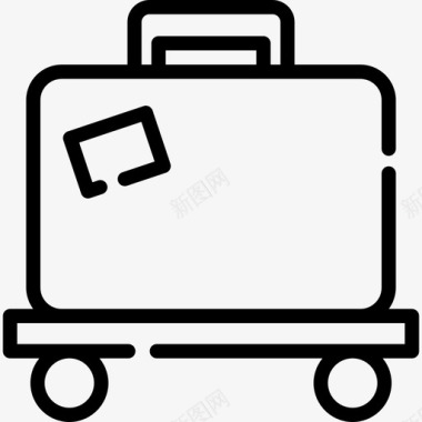 行李箱33号酒店直列式图标图标
