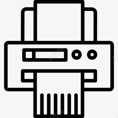 淡绿色碎纸碎纸机技术7线性图标图标