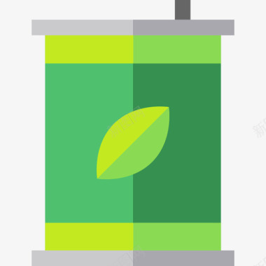抑制再生生态燃料可再生能源12平坦图标图标