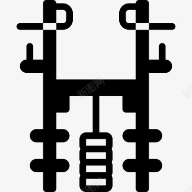 电影播放器材重量健身器材17填充图标图标