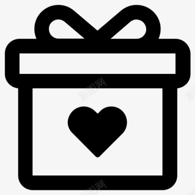 情人节的情书礼品礼品盒爱情礼物图标图标