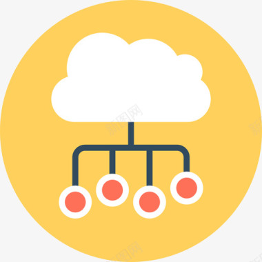 云计算海报云计算数据2循环图标图标